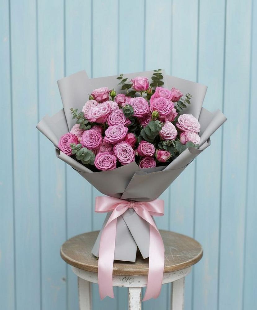 Композиция Яркий комплимент в Суворовское Крым Букет цветов из: Розы в Суворовское Крым