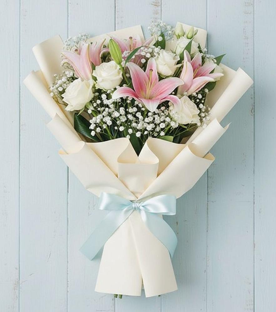 Букет Лилии в Суворовское Крым Букет цветов из: Лилии в Суворовское Крым