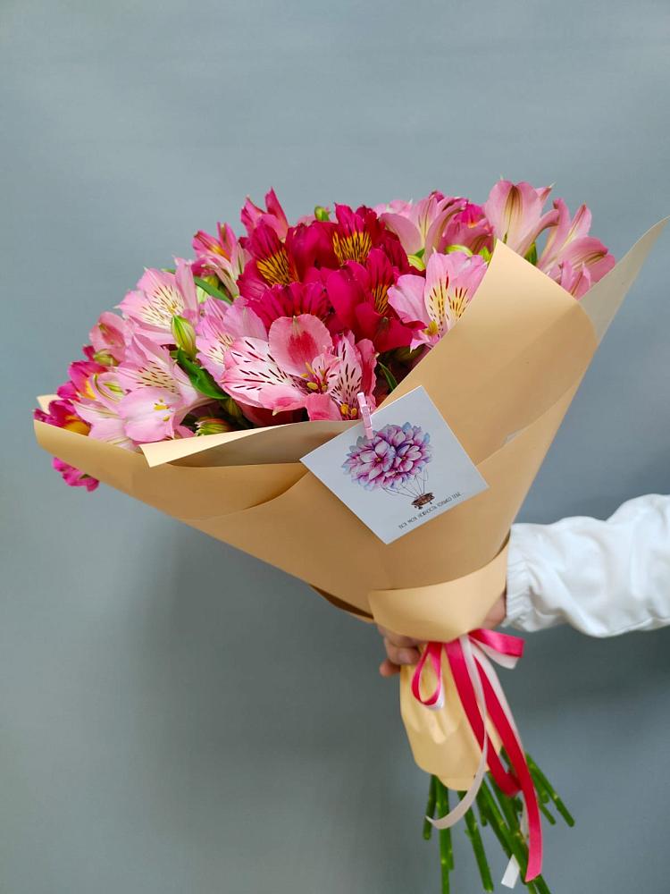 Букет малиновое вино в Суворовское Крым Букет цветов из: Альстромерии в Суворовское Крым