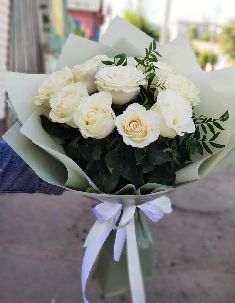 Букет Белые розы Проуд в Суворовское Крым