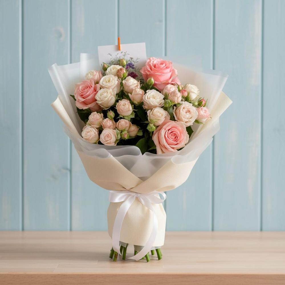 Букет голос любви в Суворовское Крым Букет цветов из: Розы в Суворовское Крым