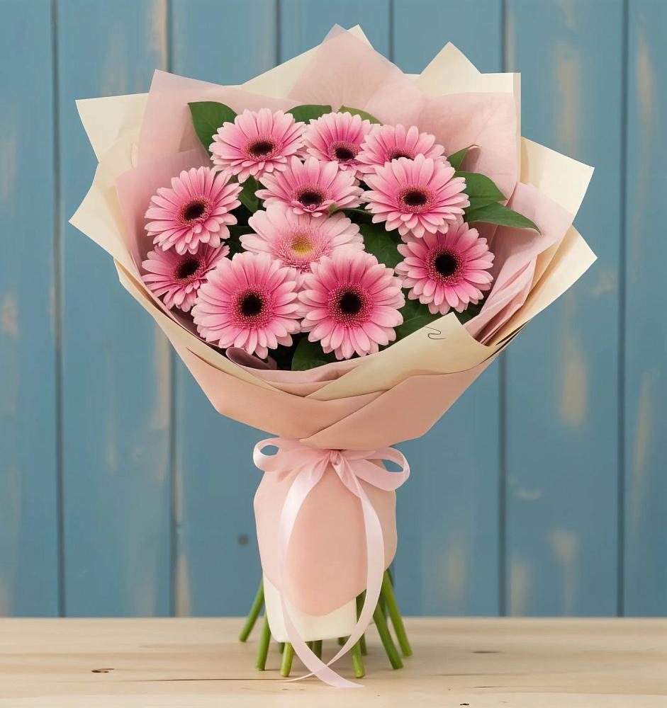 Букет пурпурно-розовый в Суворовское Крым Букет цветов из: Герберы в Суворовское Крым