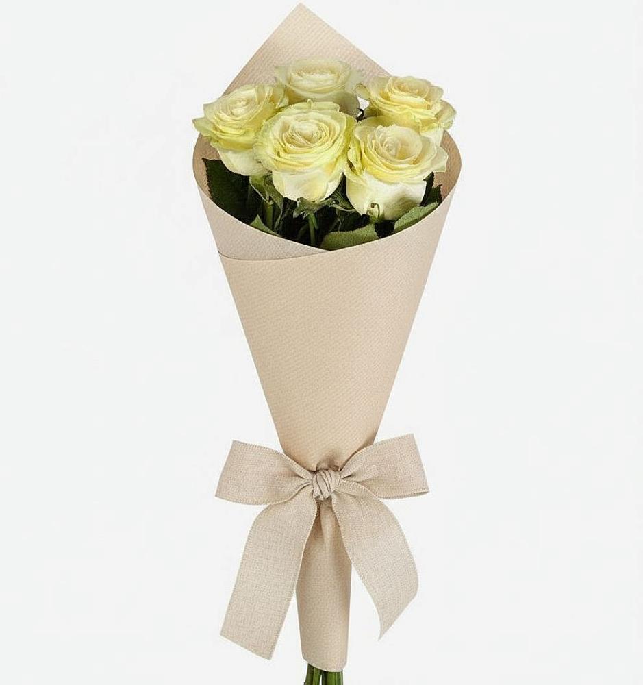 Букет белые крылья в Суворовское Крым Букет цветов из: Розы в Суворовское Крым