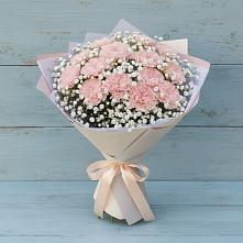 Букет Нежность рассвета в Суворовское Крым Букет цветов из:  Гвоздики в Суворовское Крым