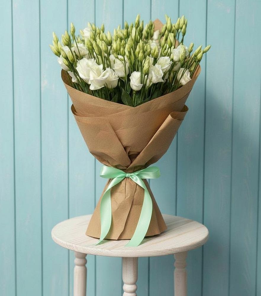 Букет Утренняя Свежесть в Суворовское Крым Букет цветов из: Лизиантусы в Суворовское Крым