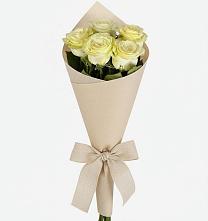 Букет белые крылья в Суворовское Крым Букет цветов из:  Розы в Суворовское Крым