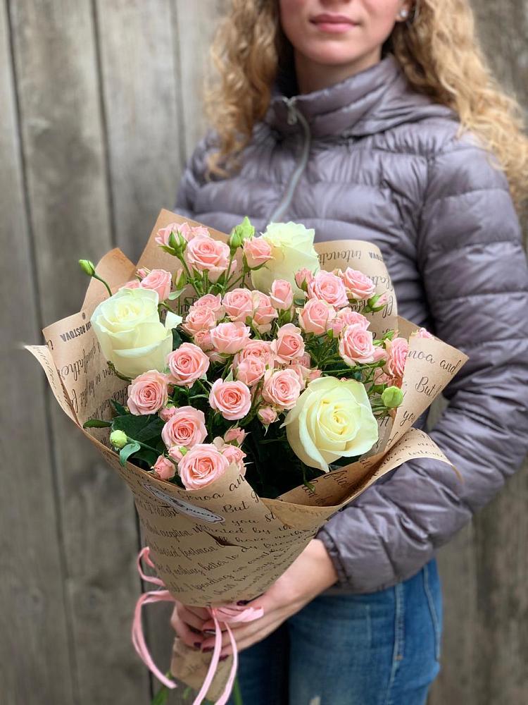 Букет голос любви в Суворовское Крым Букет цветов из: Розы в Суворовское Крым