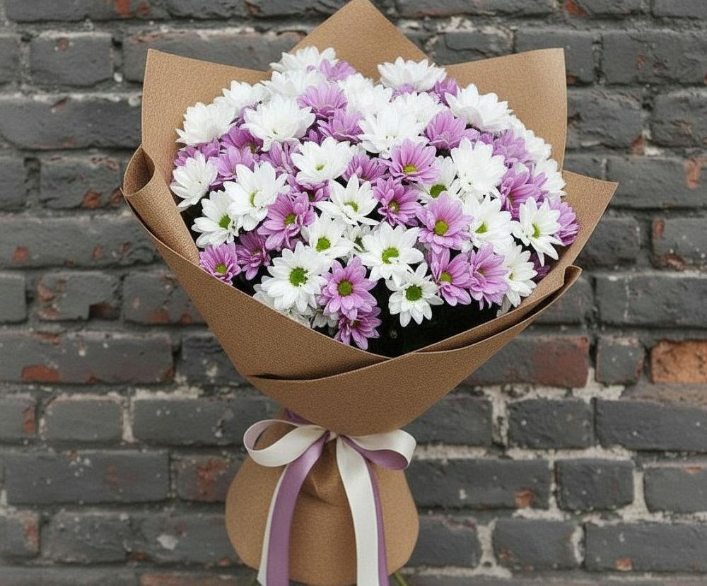 Букет грани совершенства в Суворовское Крым Букет цветов из: Хризантемы в Суворовское Крым