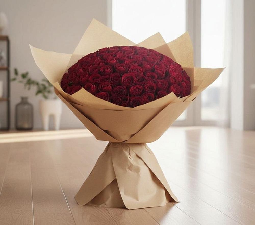 101 Красная роза в Суворовское Крым Букет 101 Красная роза в Суворовское Крым