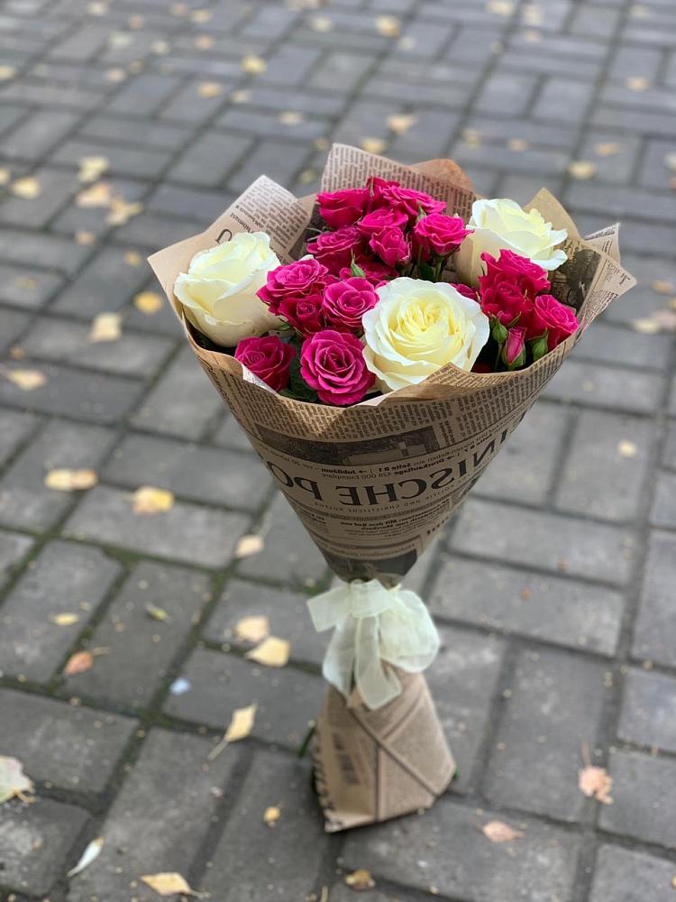 Букет Удивительный из роз в Суворовское Крым Букет цветов из: Розы в Суворовское Крым