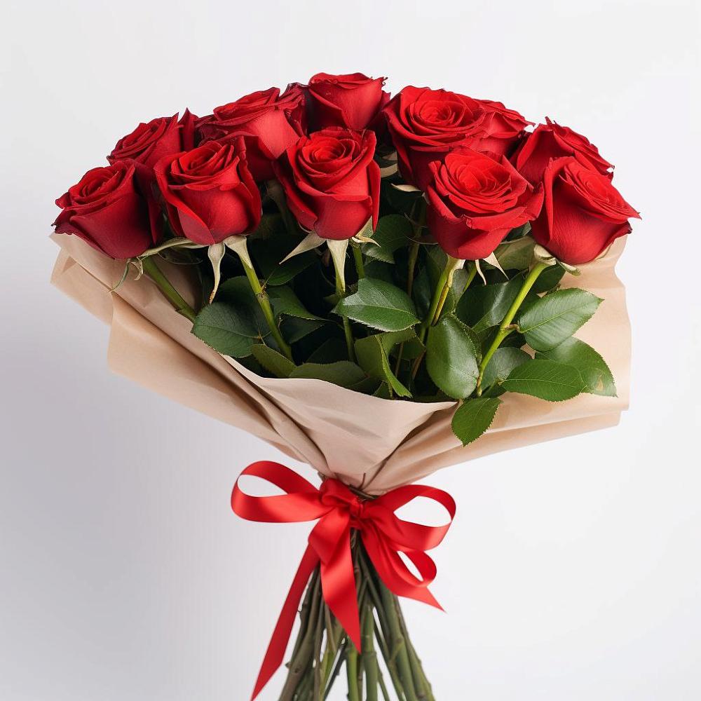 11 Красных роз Эдлесс Лав в Суворовское Крым Букет 11 Красных роз Эдлесс Лав в Суворовское Крым
