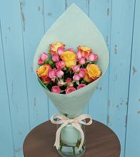 Букет Отличное настроение в Суворовское Крым Букет цветов из:  Розы в Суворовское Крым