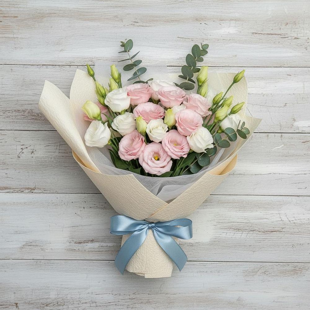 Букет цветов из: Лизиантусы в Суворовское Крым